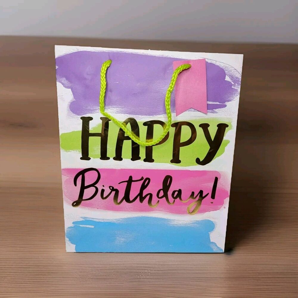 Medium Gift Bag - Happy Birthday - 10 Ct